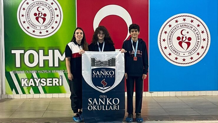SANKO Okulları Öğrencileri Türkiye Yüzme Şampiyonasına Gidiyor