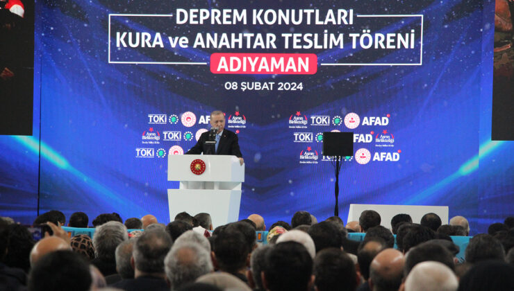 Cumhurbaşkanı Erdoğan, Adıyaman’da 2 bin 798 konutun hak sahipliği için kura çekimini yaptı