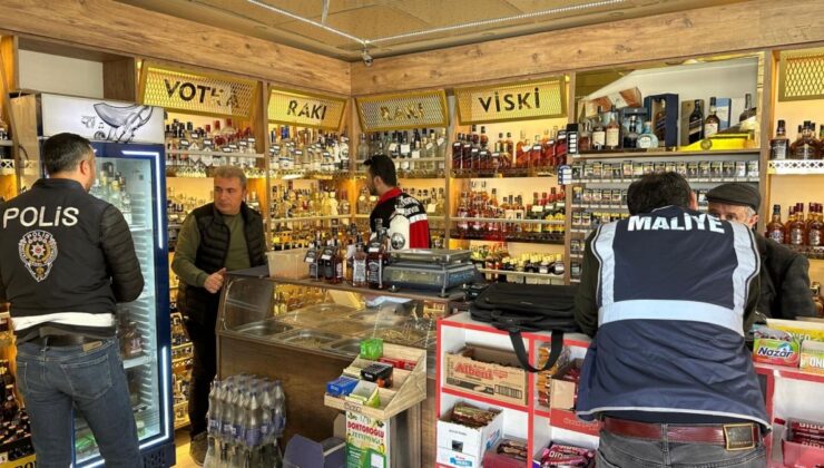 Besni’de alkol satışı yapılan iş yerlerine denetim: Kaçak içkiye rastlanmadı
