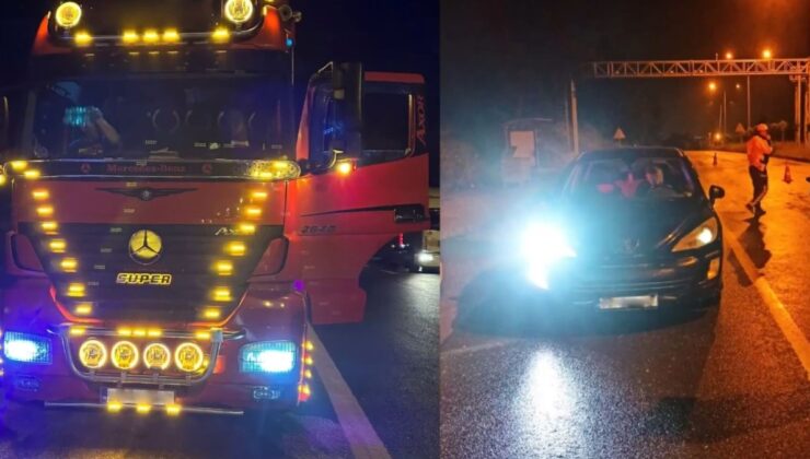 Standart dışı far kullanan 26 bin 822 sürücüye işlem yapıldı