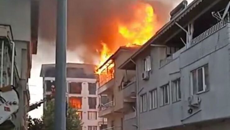 Mangaldan sıçrayan ateş evi alev alev yaktı  – Videolu Haber