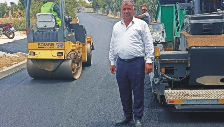 Salkımbağı Köyü yolu modern görünüm kazandı