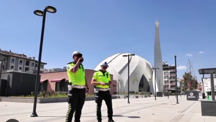 Adıyaman’da, drone destekli trafik denetimi devam ediyor