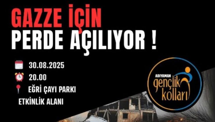 Adıyaman’da Gazze Belgeseli Gösterilecek