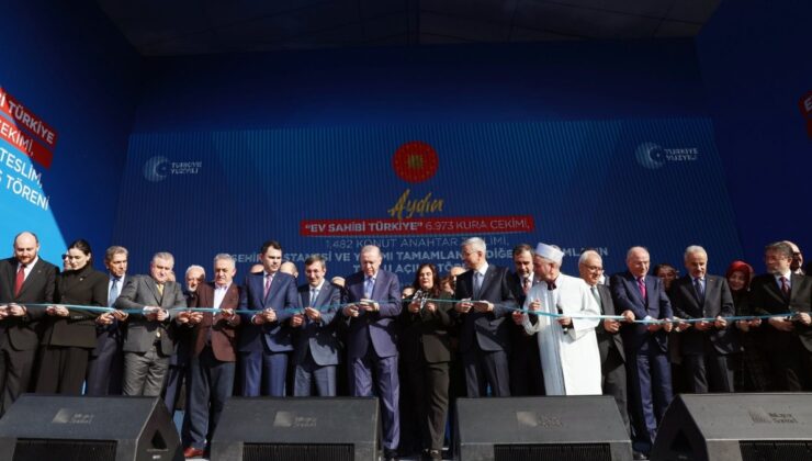 Cumhurbaşkanı Erdoğan Aydın’da toplu açılış törenine katıldı