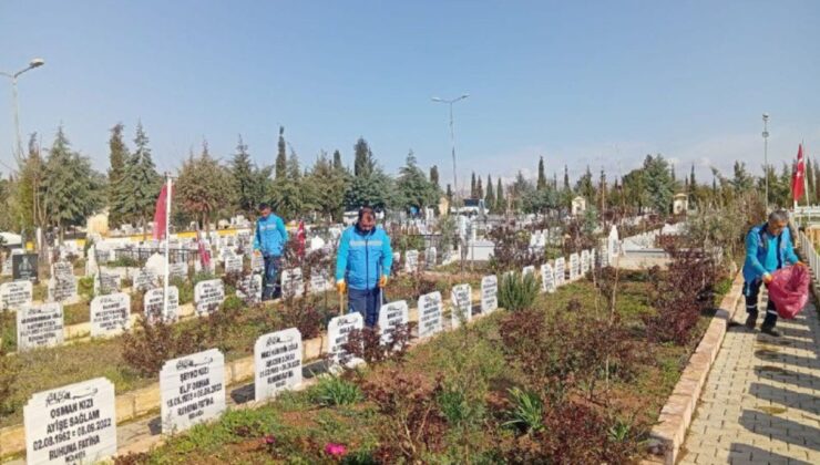 Adıyaman’da mezarlıklarda bayram öncesi kapsamlı temizlik  – Videolu Haber