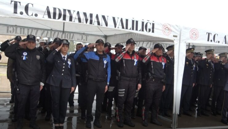 Adıyaman’da ‘Polis Haftası’ kapsamında çelenk sunma töreni düzenlendi  – Videolu Haber