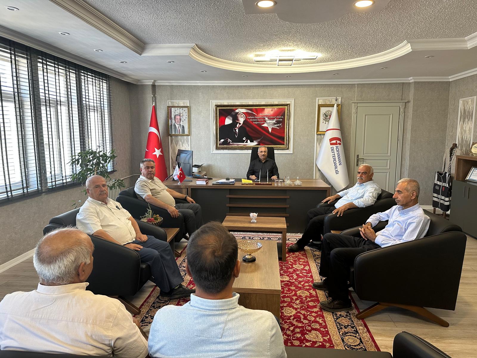 Adıyaman Şoförler Odası ve Kooperatif Başkanlarından Defterdar Kurt’a Kapsamlı Ziyaret