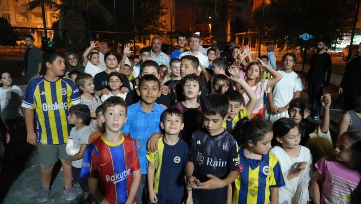 Tutdere çocukların talebini yerine getirdi: Necmettin Erbakan Parkı’na futbol sahası yapıldı  – Videolu Haber