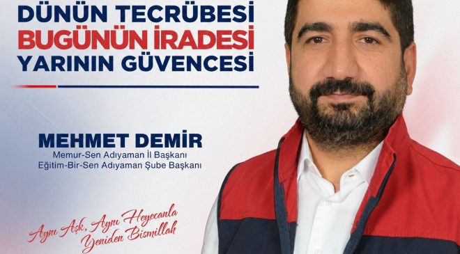 Başkan Demir: “Dünün Tecrübesi, Bugünün İradesiyle Yolumuza Devam Ediyoruz”