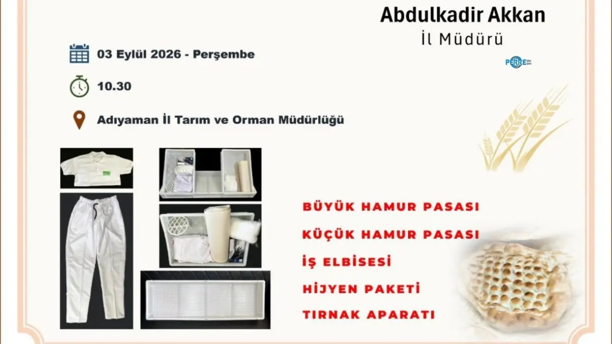 Adıyaman’da fırınların hijyen koşulları yeni projeyle geliştirilecek
