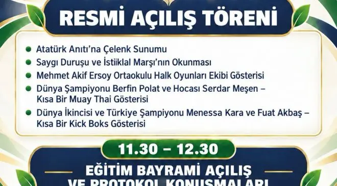 28. Besni Eğitim Bayramı Programı Açıklandı