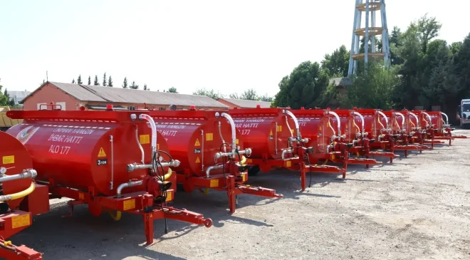 Köylere Yangına Karşı Su Tankeri Dağıtımı Tamamlandı