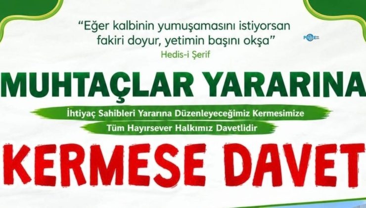Umut Kervanı’ndan ihtiyaç sahipleri için üç günlük kermes çağrısı