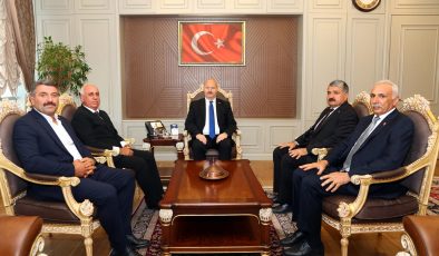Vali Abdullah Küçük,  Ziraat Odası Başkanlarını Kabul Etti