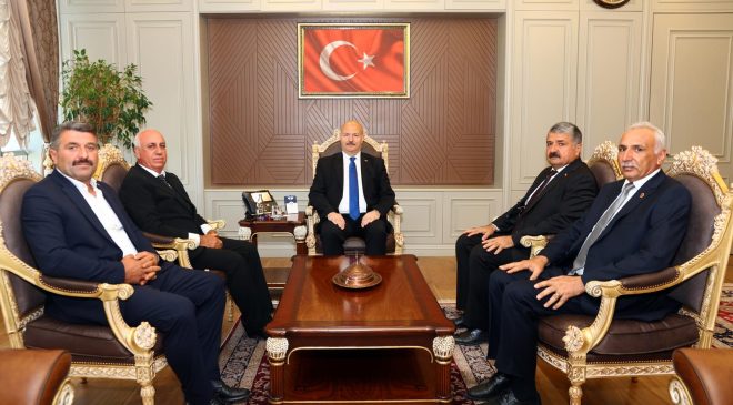 Vali Abdullah Küçük,  Ziraat Odası Başkanlarını Kabul Etti