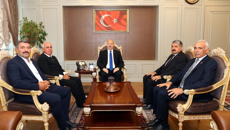 Vali Abdullah Küçük,  Ziraat Odası Başkanlarını Kabul Etti