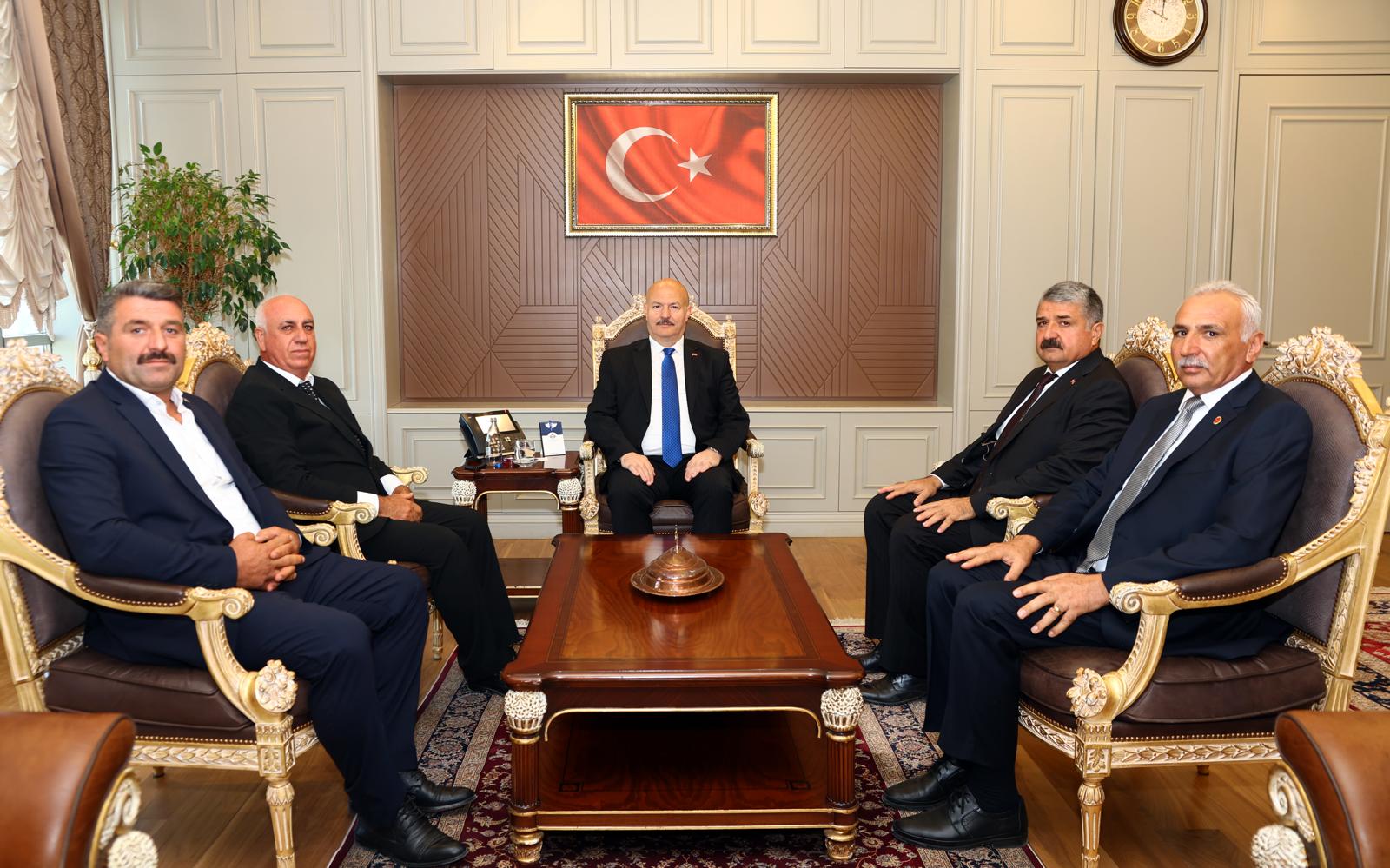 Vali Abdullah Küçük,  Ziraat Odası Başkanlarını Kabul Etti