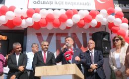 YENİ Parti Gölbaşı İlçe Başkanlığı açıldı: Belediye Başkanları Yıldırım ve Arıcı’ya rozet takıldı  – Videolu Haber