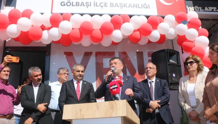 YENİ Parti Gölbaşı İlçe Başkanlığı açıldı: Belediye Başkanları Yıldırım ve Arıcı’ya rozet takıldı  – Videolu Haber