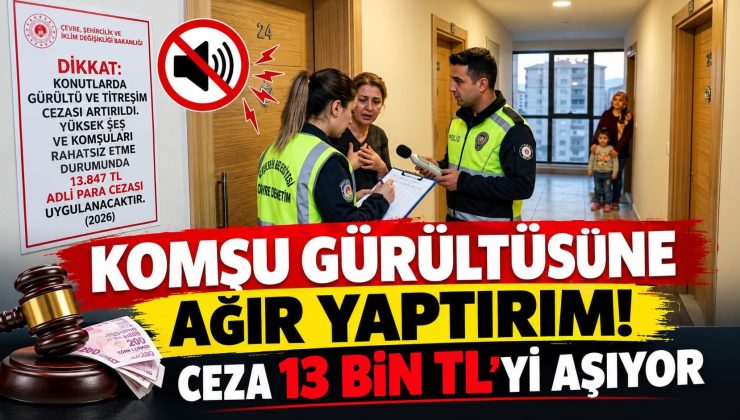 Komşu Gürültüsüne Ağır Yaptırım: Ceza 13 Bin TL’yi Aşıyor