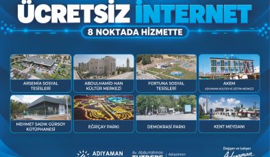 Ücretsiz Wi-Fi Sekiz Noktada Hizmette