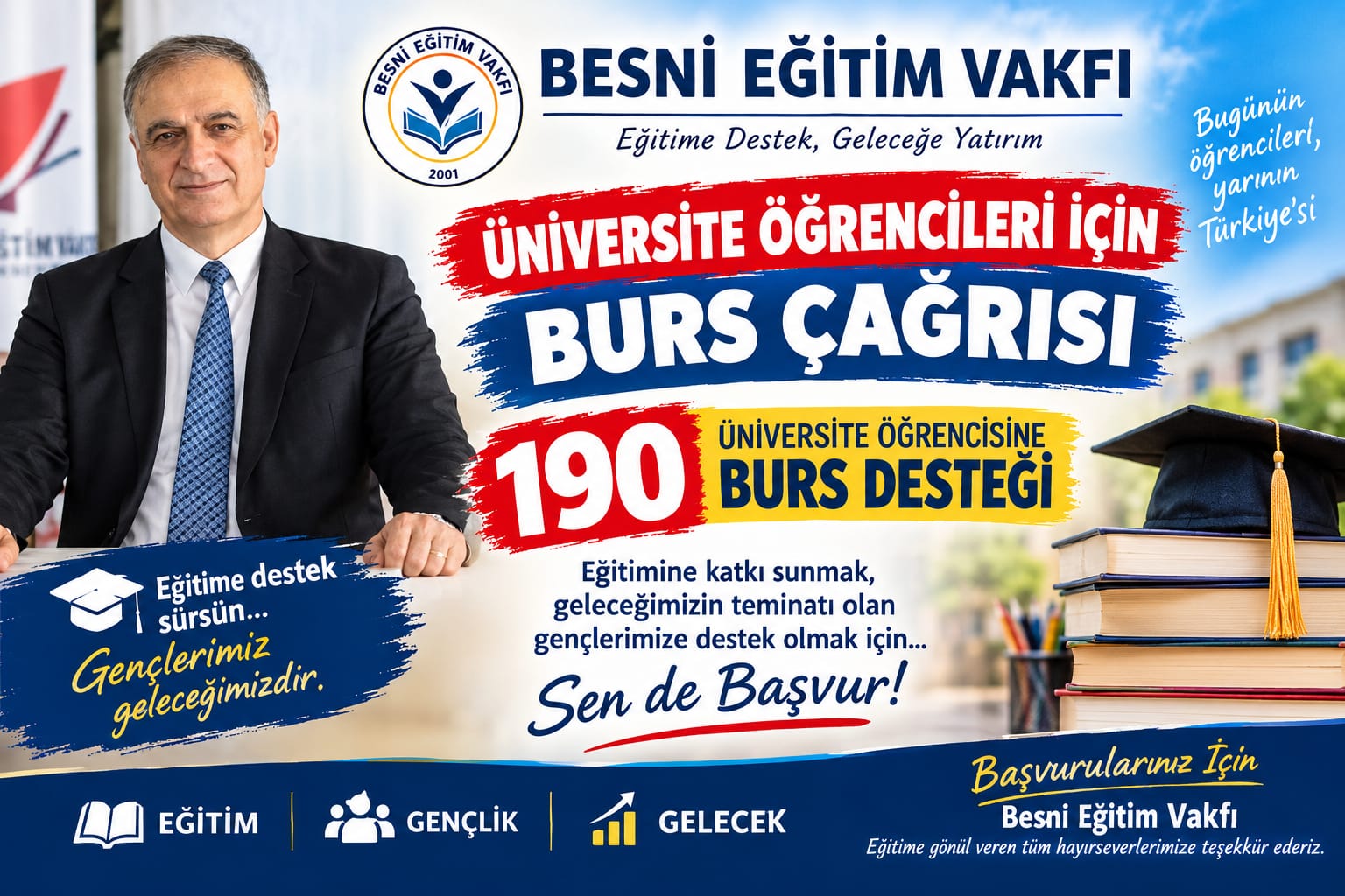 Besni Eğitim Vakfı’ndan 190 Üniversite Öğrencisi İçin Burs Çağrısı
