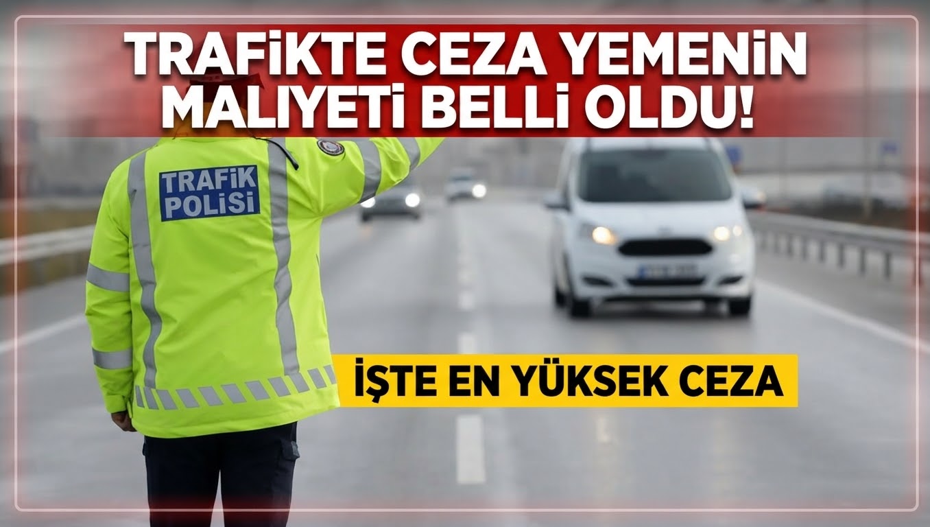 Trafikte ceza yemenin maliyeti belli oldu! İşte en yüksek ceza