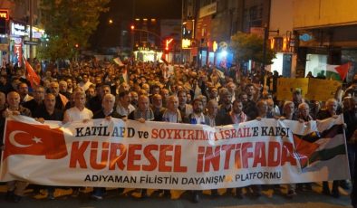 Adıyaman’da Aksa Tufanı’nın 3. yılı yürüyüşü: ‘Mekke İttifakı’nın göbeğine Gazze’yi koyalım’  – Videolu Haber
