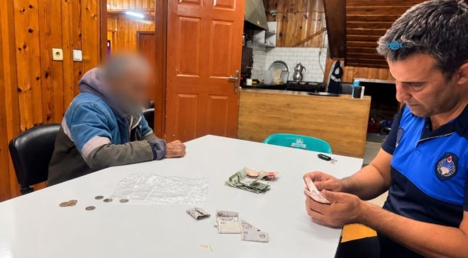 Adıyaman’da trafik ışıklarında dilencilik denetimi