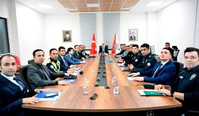 Emniyetinde asayiş toplantısı! Güvenlik çalışmaları masada