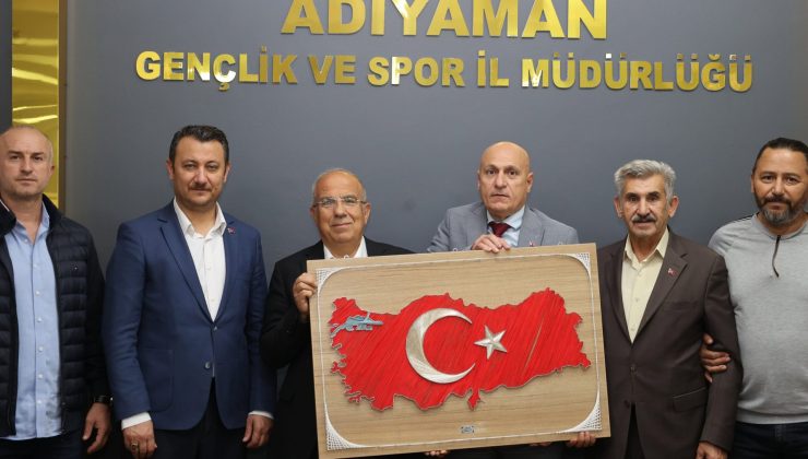 Türkiye Atıcılık Federasyonu Başkanı Murat Kocakaya Adıyaman Gençlik ve Spor İl Müdürlüğünü Ziyaret Etti