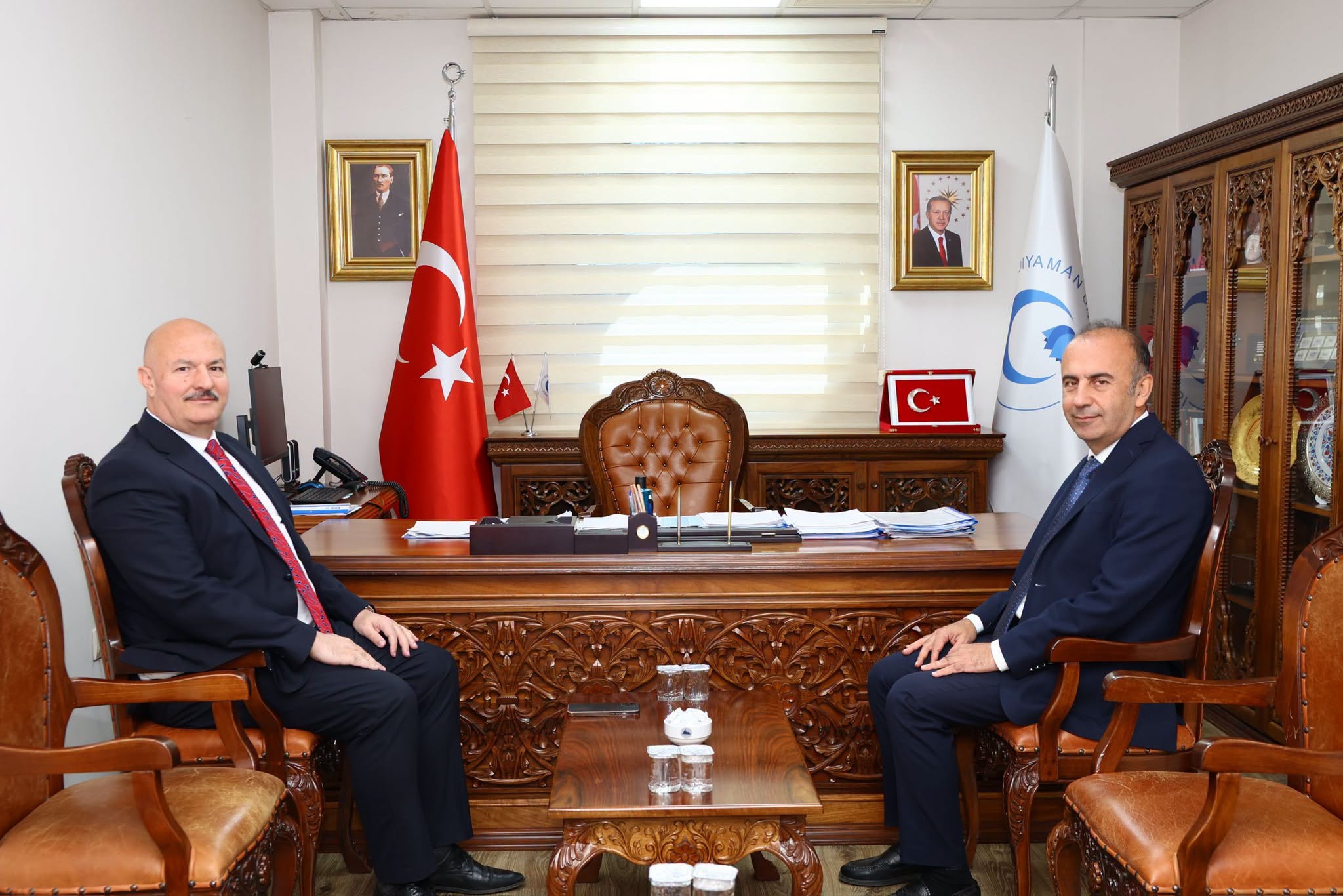 Vali Abdullah Küçük, Üniversite Rektörü Mehmet Keleş’i Ziyaret Etti