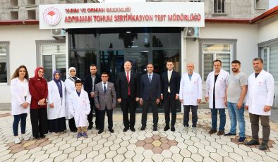 Vali Osman Küçük, Adıyaman Tohum Sertifikasyon Test Müdürlüğünü Ziyaret Etti