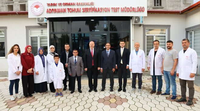 Vali Osman Küçük, Adıyaman Tohum Sertifikasyon Test Müdürlüğünü Ziyaret Etti