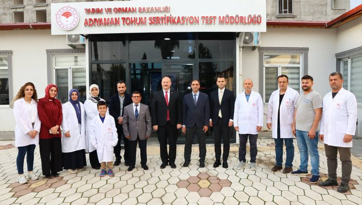 Vali Osman Küçük, Adıyaman Tohum Sertifikasyon Test Müdürlüğünü Ziyaret Etti