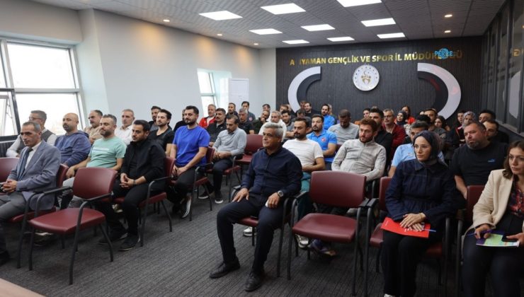 Şükrü Yılmaz, Adıyaman’da antrenörlerle sporcuların gelişimini değerlendirdi