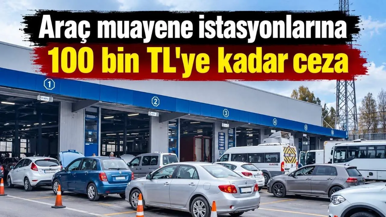 Araç Muayene İstasyonlarında 100 Bin TL’ye Kadar Ceza
